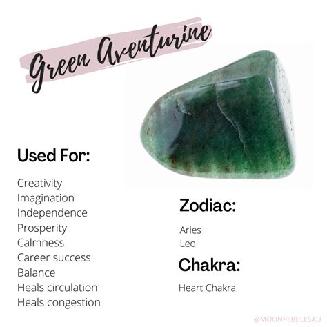 green aventurine stone healing properties